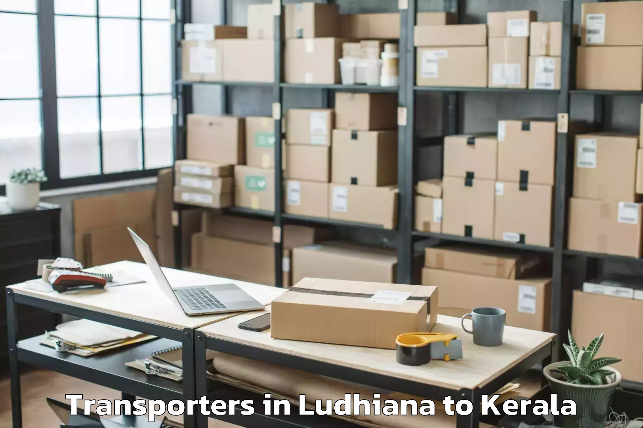 Book Ludhiana to Selex Mall Thrissur Transporters Online